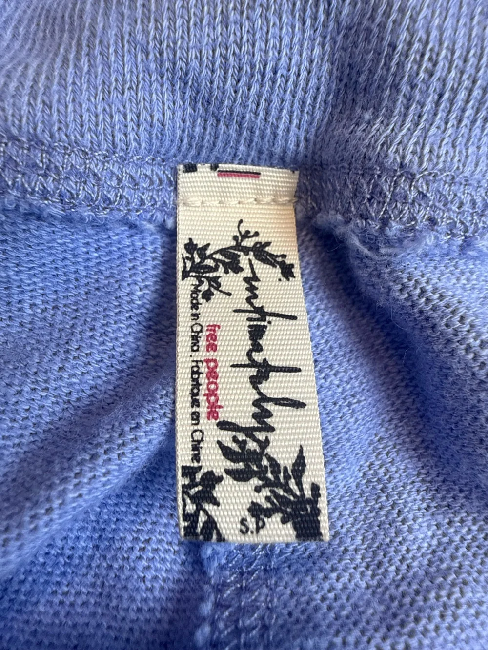 FREE PEOPLE Intimately - Organic Cotton Blue Lounge‎ Pants Size SP